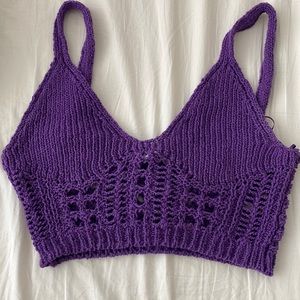 Zara crochet crop top